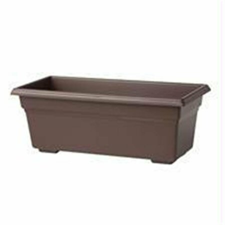 HEAT WAVE Countryside Flowerbox Planter - Brown 24x8x6.5 Inch HE2770421